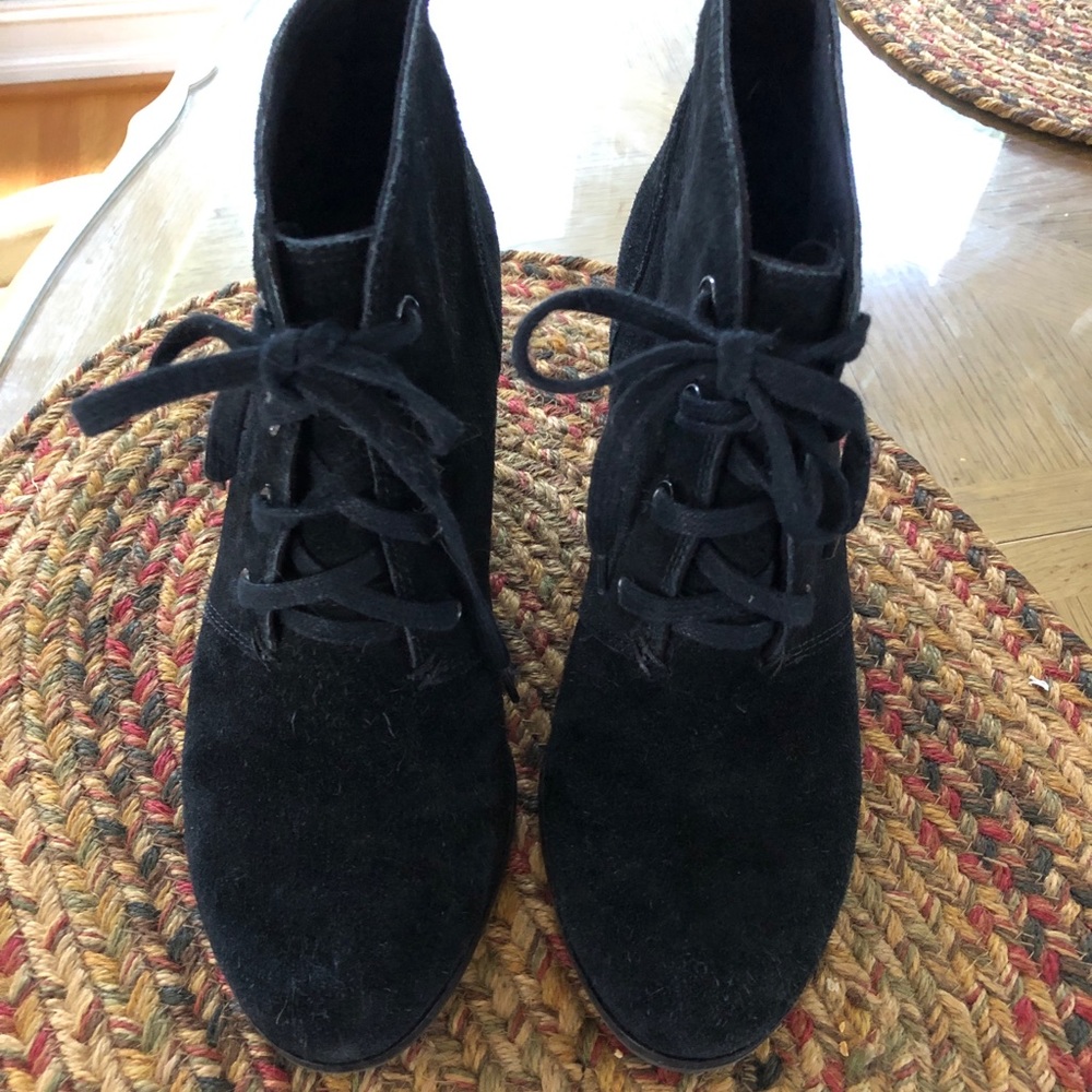 Lucky Brand Suede black boots. Size 8